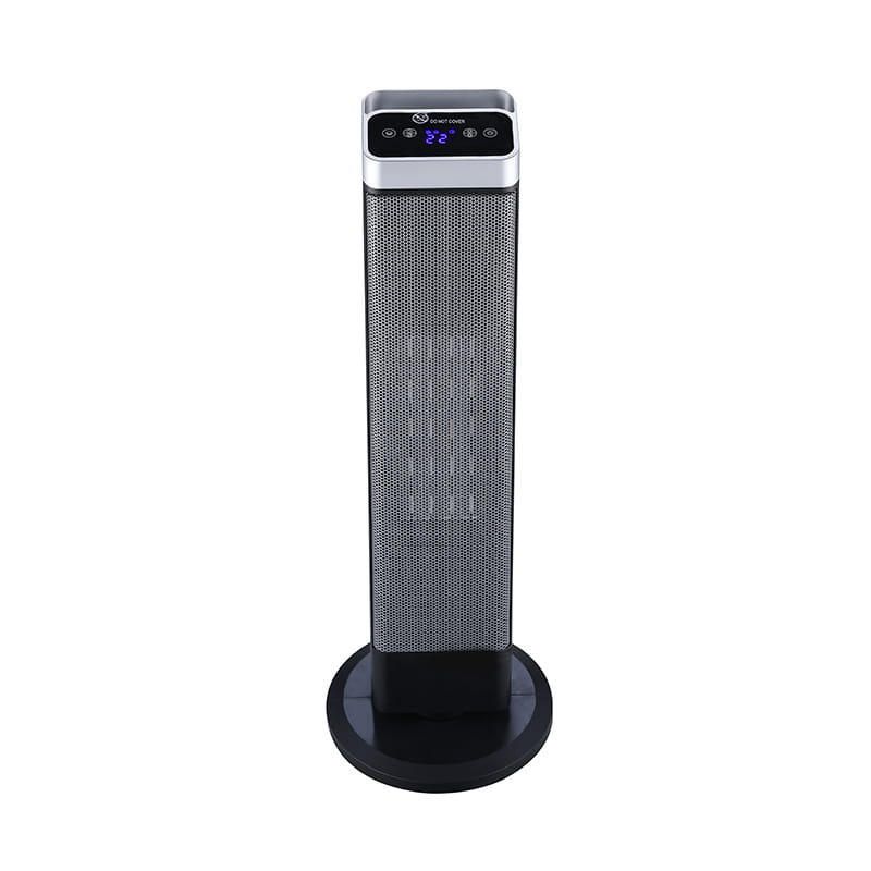Ultra-Thin Tower Ceramic Electric Heater Black And Silver
